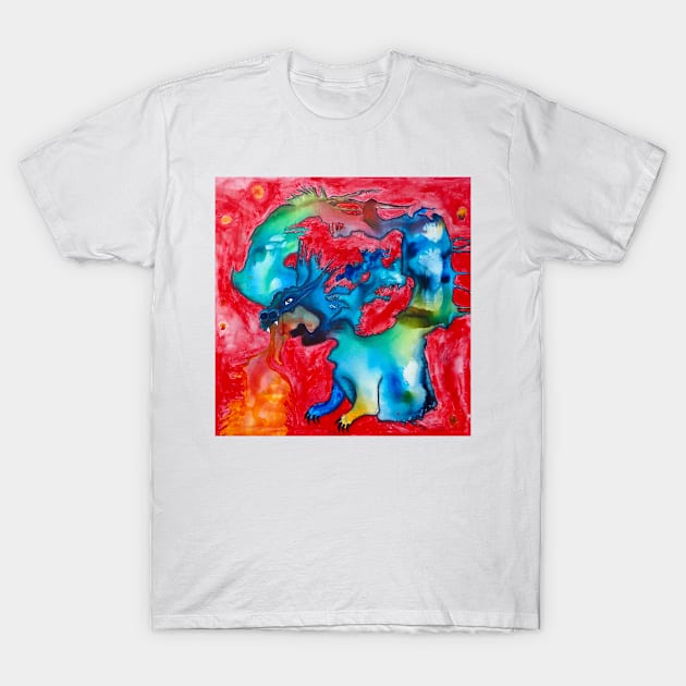 Twas Brillig (Red Dragon) T-Shirt by JennAshton